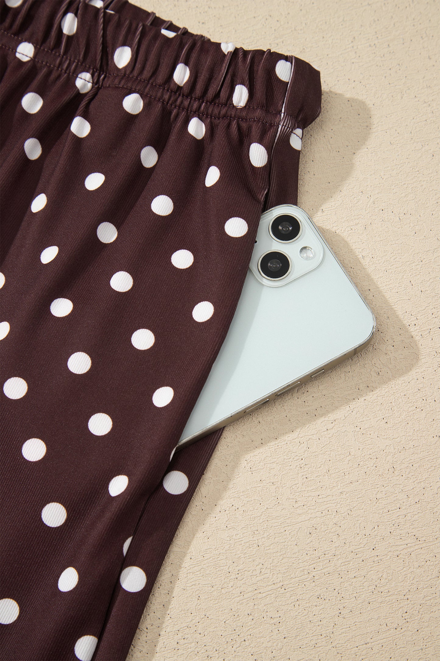 Polka Dot Halter Tank & Elastic Shorts Set