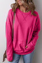 Drop Shoulder Kangaroo Pocket Sweatshirt