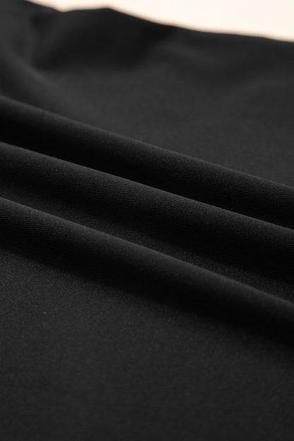 Solid Boat Neck Long Sleeve Top