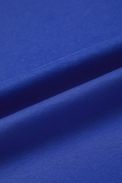 Oversized Solid Color High Neck Tee