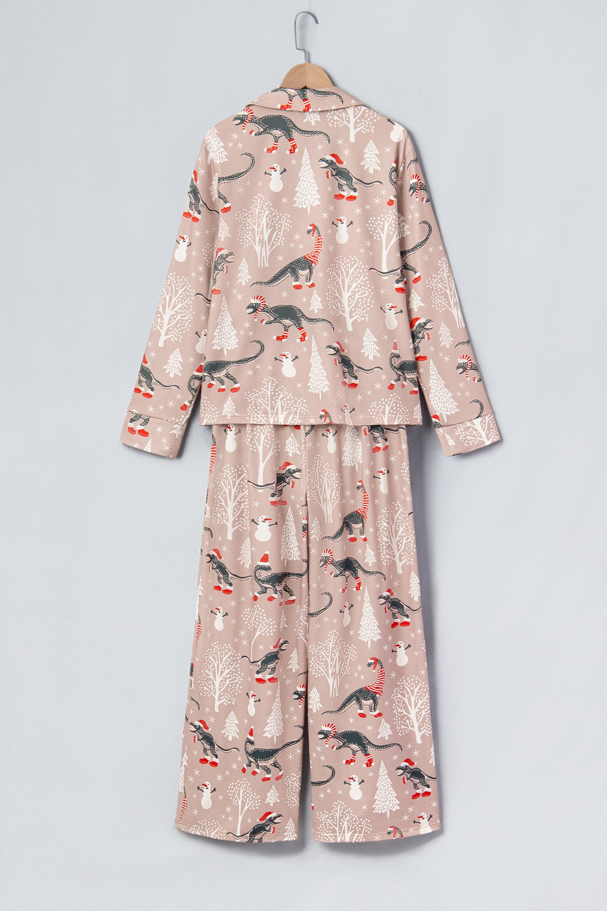 Christmas Dinosaurs Top & Pants Pajama Set