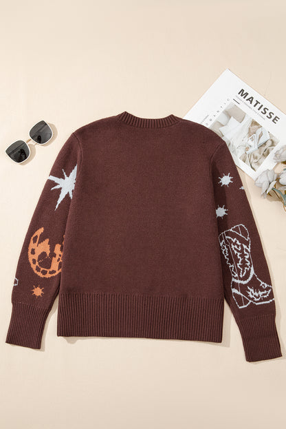 Western Cowgirl Crewneck Sweater