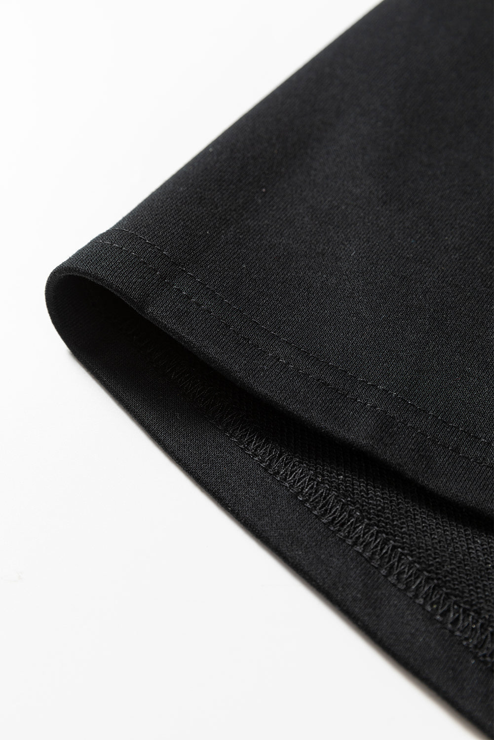 Patchwork Contrast Piping Pullover and Mini Skirt Set