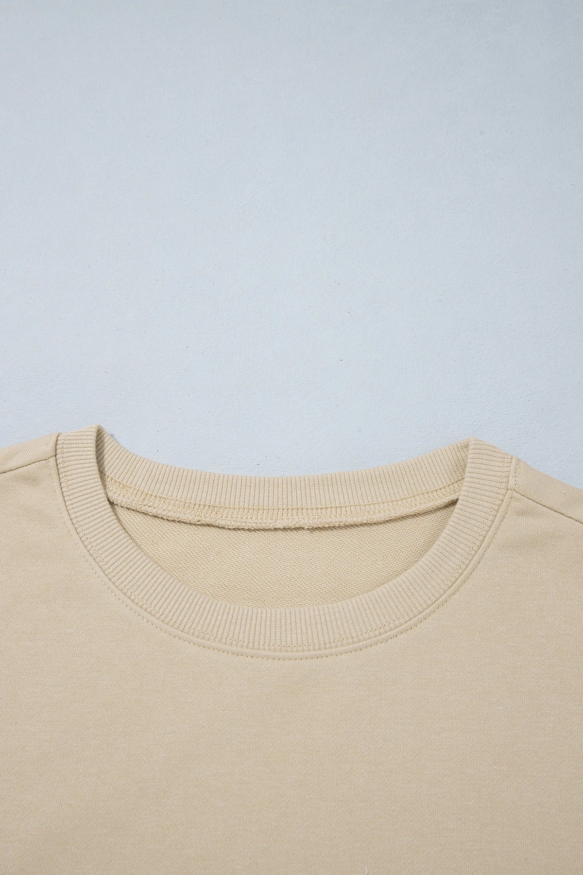 Polka Dot Patchwork Drop Shoulder Sweatshirt