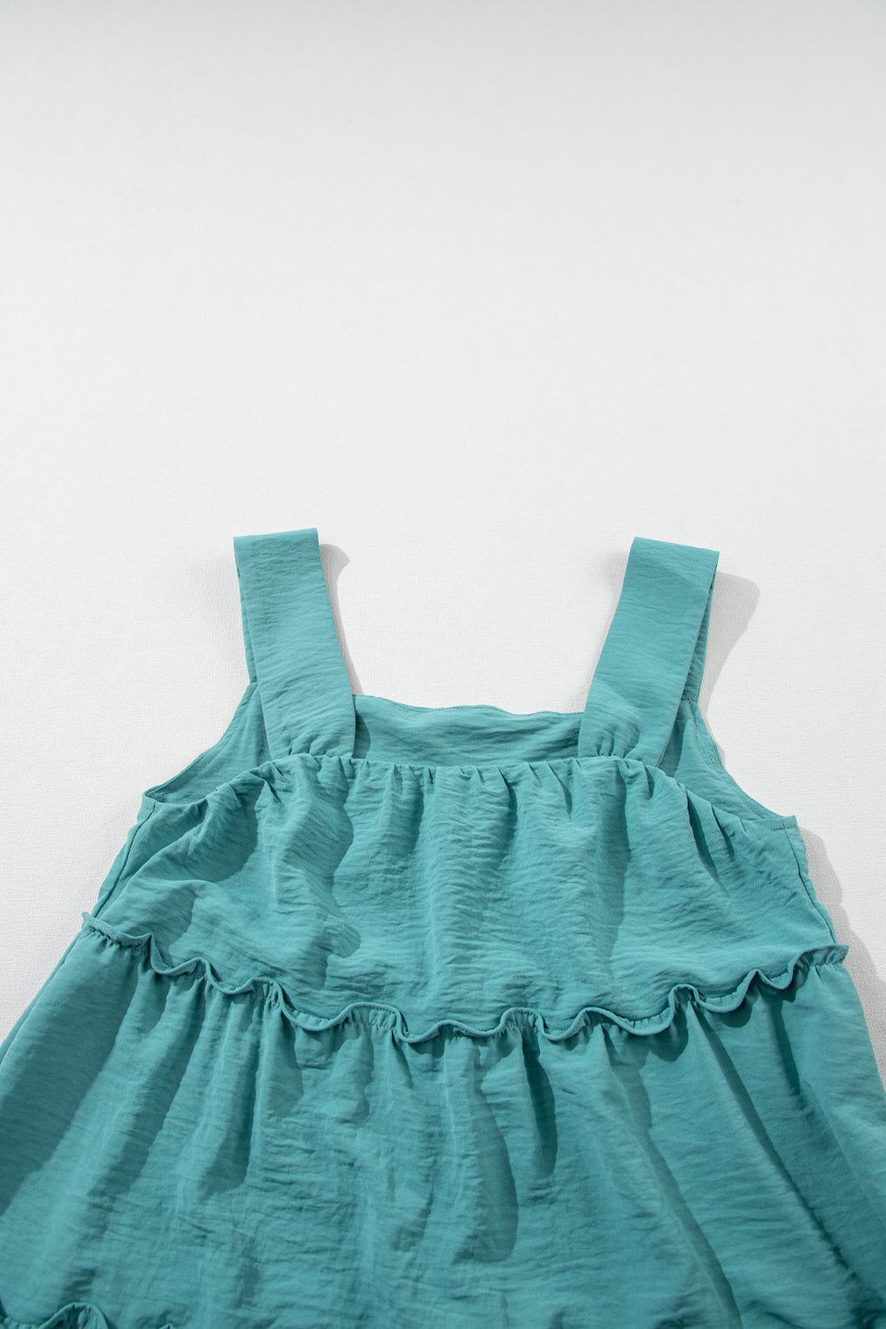 Frilled Tiered Sleeveless Dress