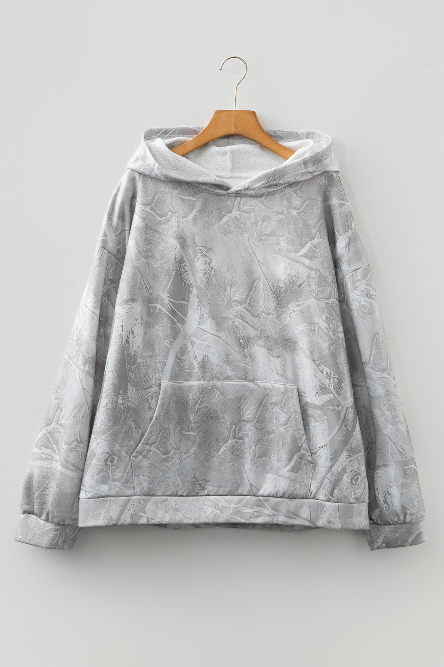 Plus Size Camo Woodland Oversize Hoodie