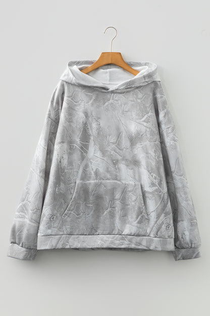 Plus Size Camo Woodland Oversize Hoodie