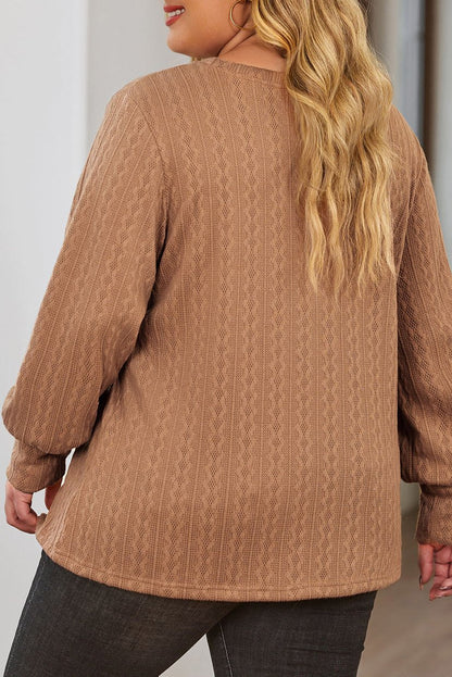 Plus Size Cable Knit Sweater