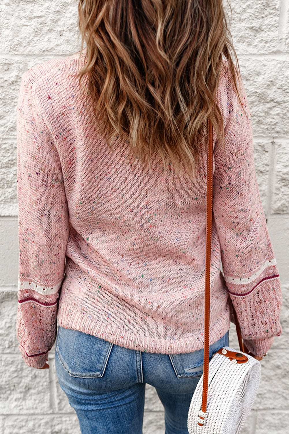 Speckled Long Sleeve Sweater