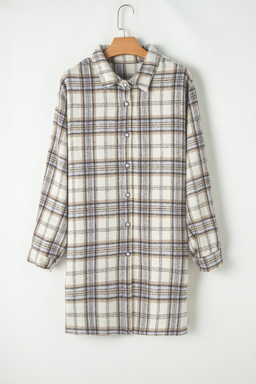 Plaid Tunic Shacket Plus Size