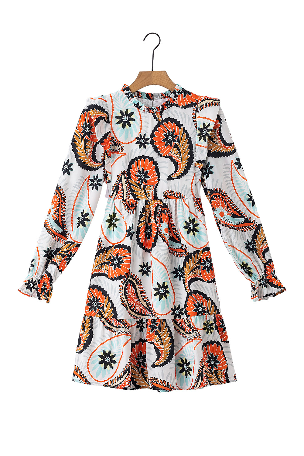 Paisley Floral Long Sleeve Dress