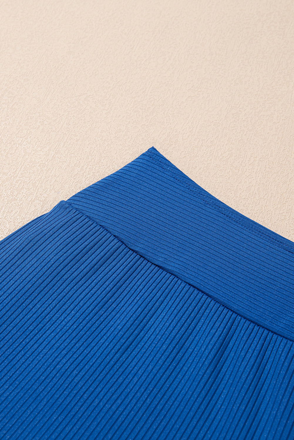 Ribbed Knit Tankini & Skort Swimsuit Set