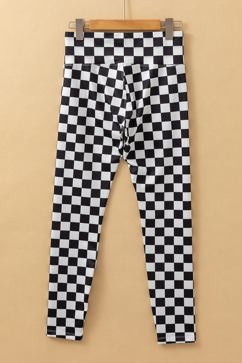 Checker High Waist Skinny Leggings