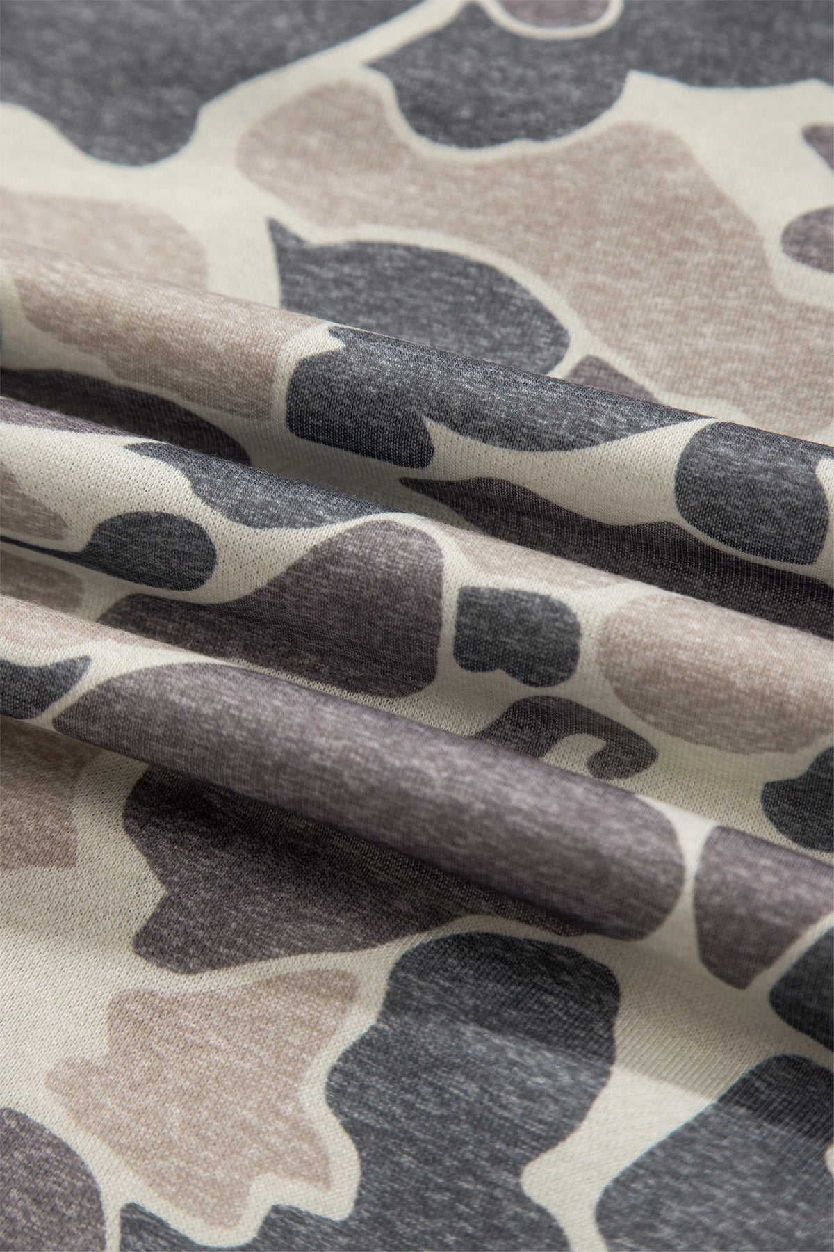 Camo Colorblock Trim Zip Up Bomber Sweatshirt