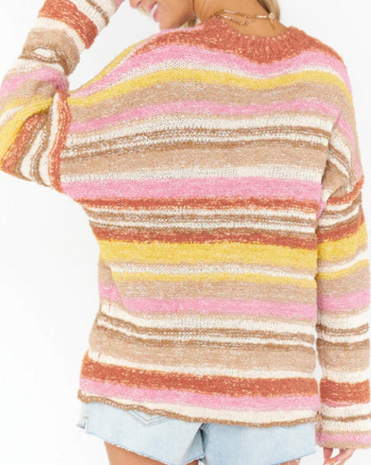 Stripe Drop Shoulder Sweater