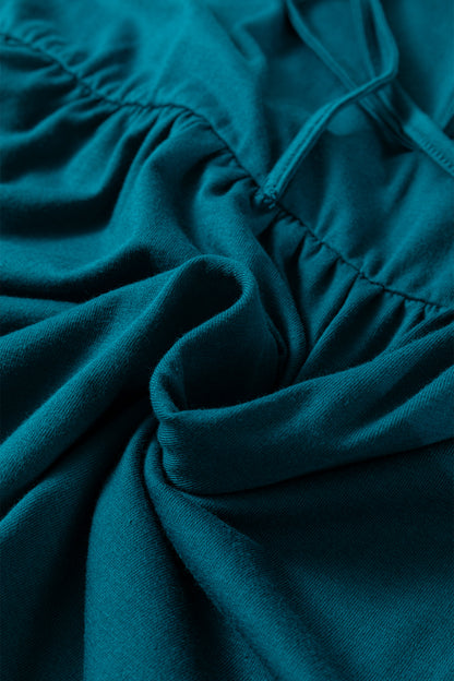 Plus Size Solid Bow-Tie Peplum Tank Top