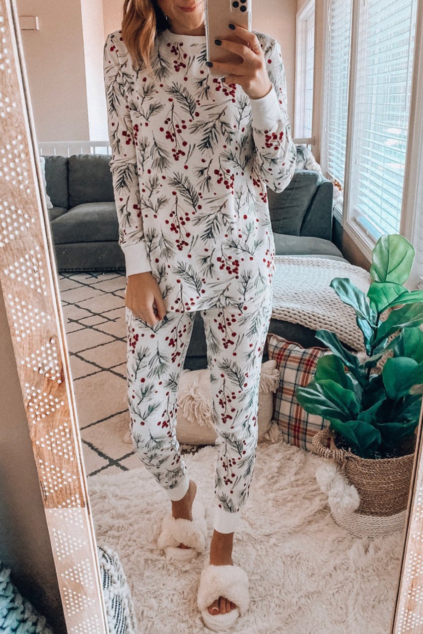 Holly Thermal Top and Pants Lounge Set