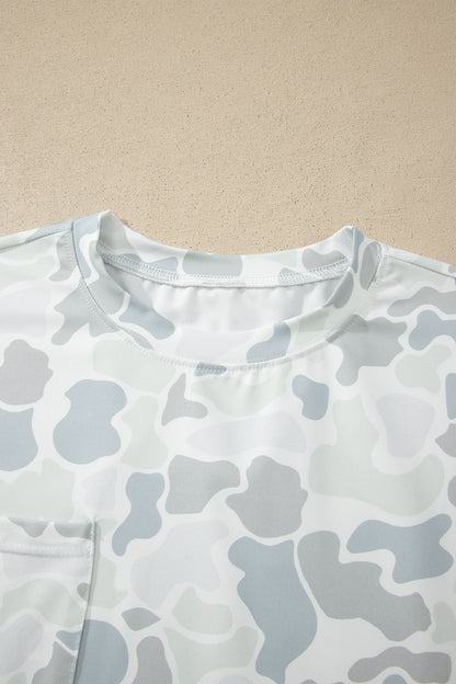 Camo Short Sleeve Tee & Drawstring Short Set