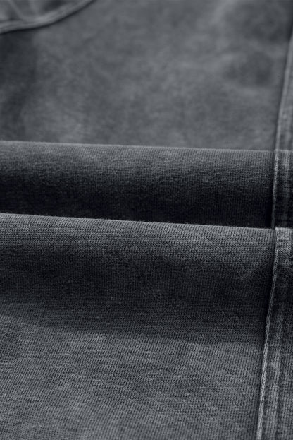 Solid Mineral Wash Jogger Style Pants