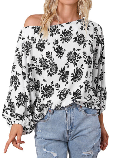 Floral Cold Shoulder Blouse