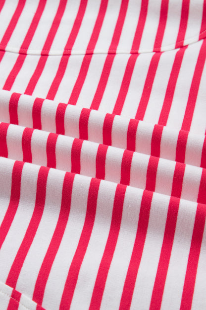 Stripe Drop Shoulder Short Sleeve T-Shirt