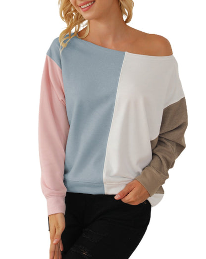 Colorblock Dolman Sleeve Sweatshirt