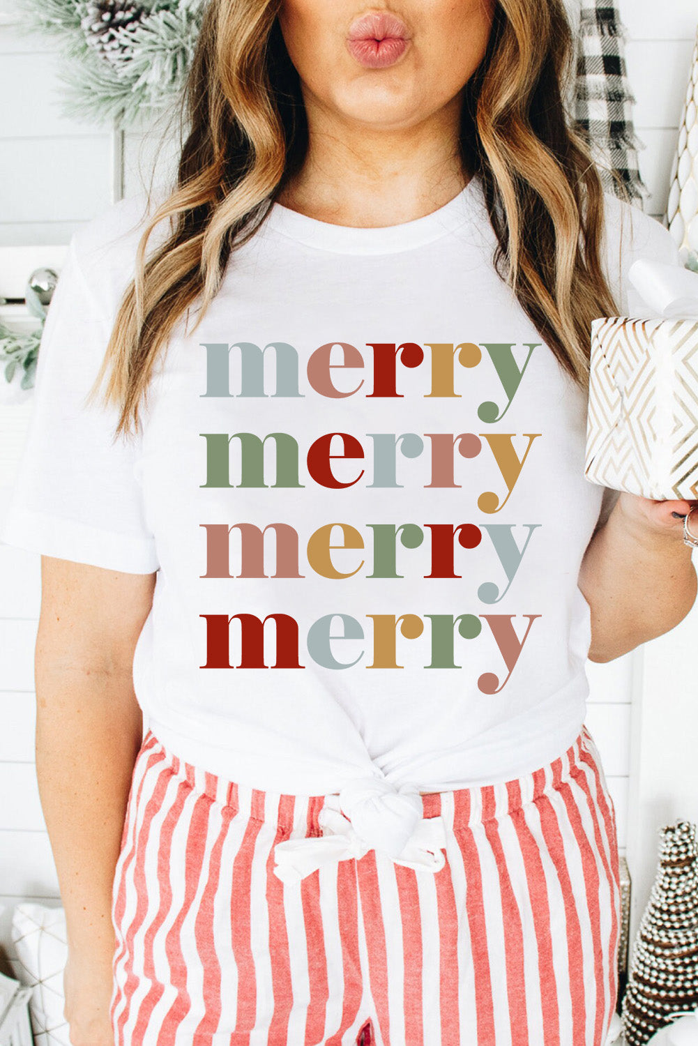 Merry Short Sleeve Christmas T-Shirt