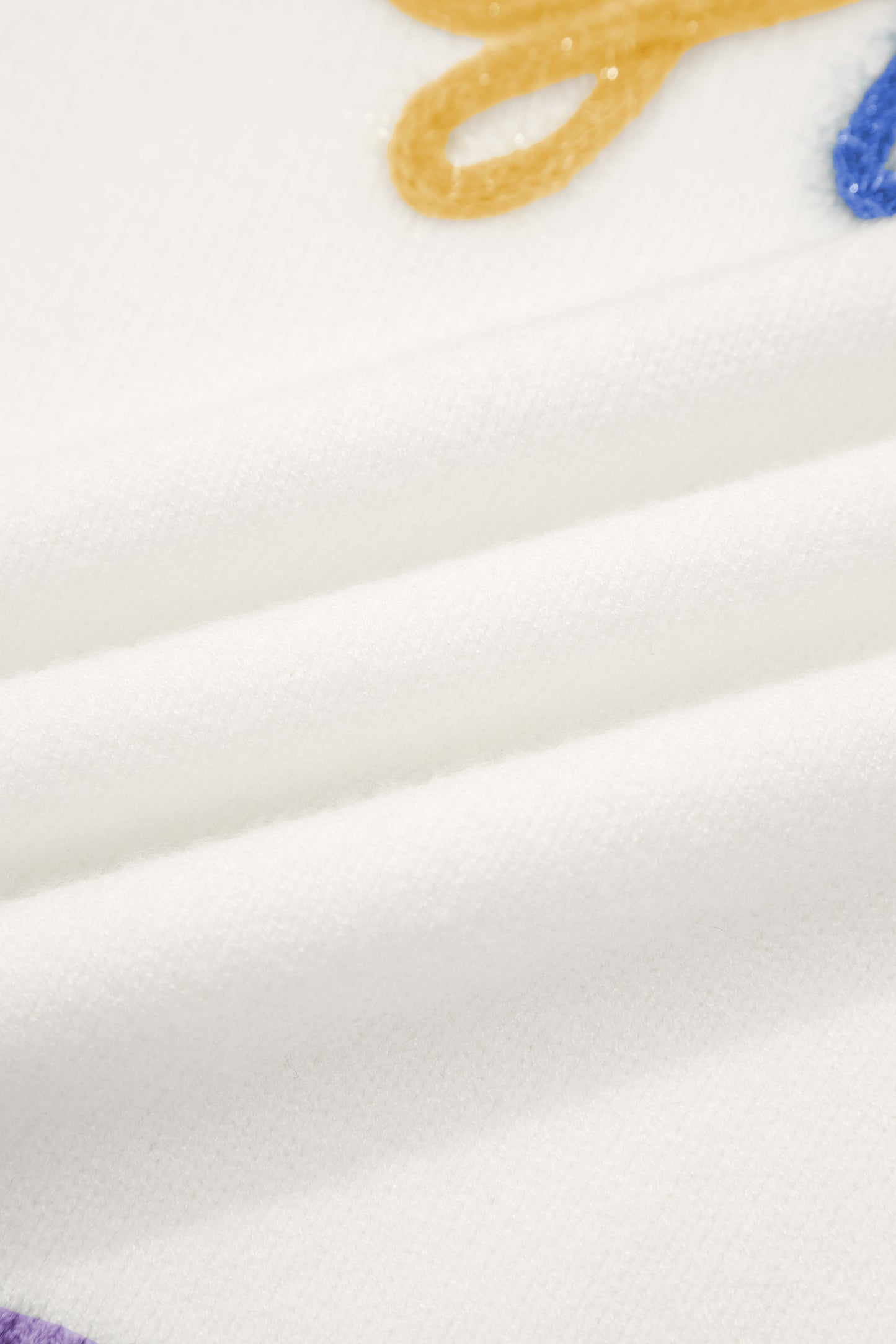 Mardi Gras Tinsel Lettering Short Sleeve Sweater