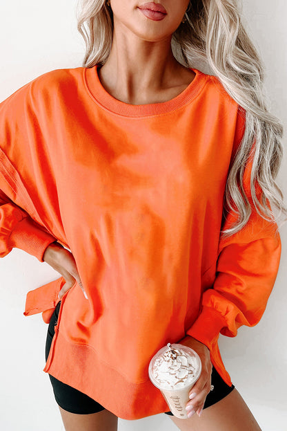 Reverse Seam Drop Shoulder Sweatshirt