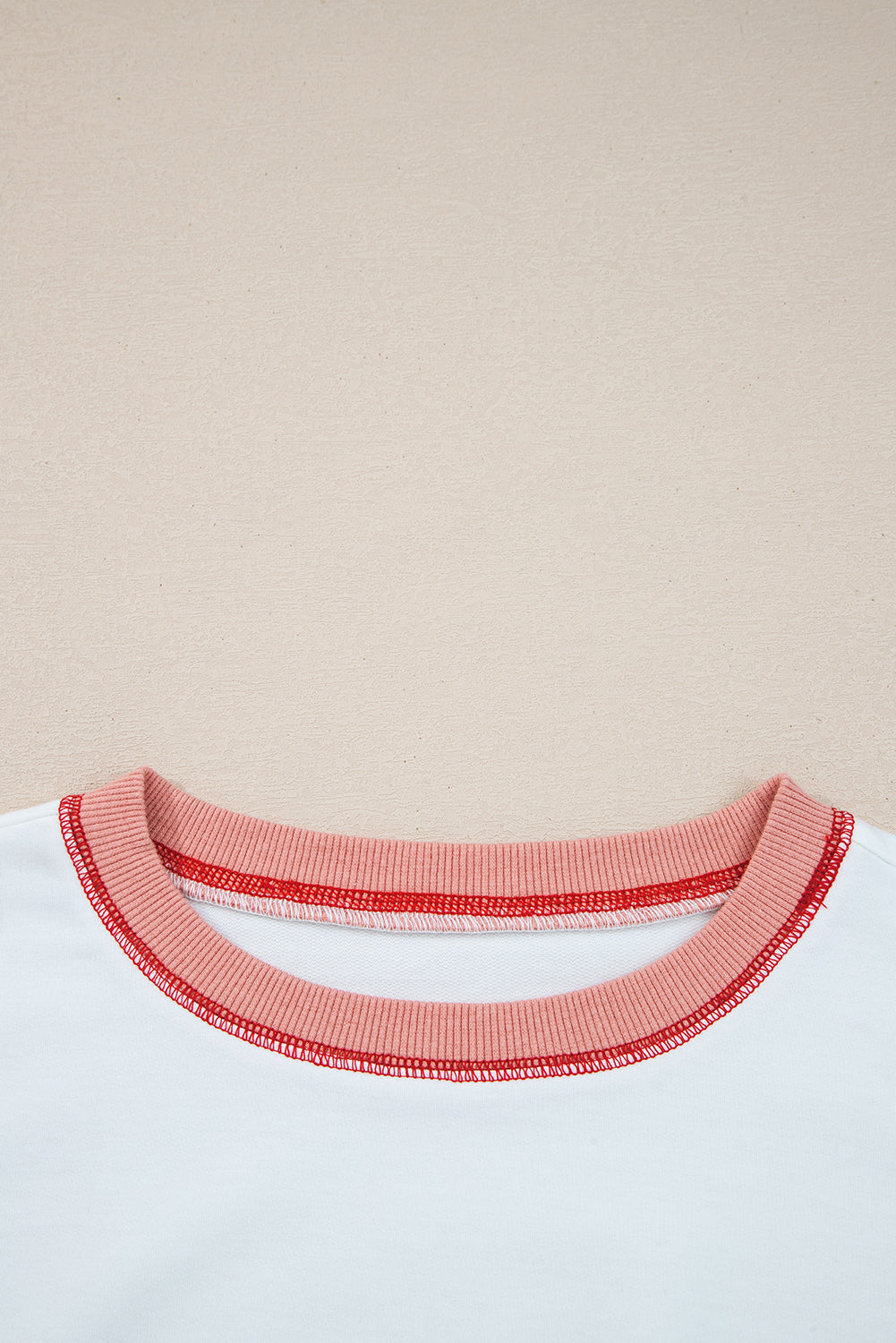 Stripe Colorblock Patchwork Contrast Stitch Sweatshirt