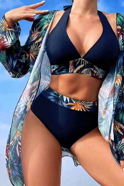 Floral Bikini and Cover Set