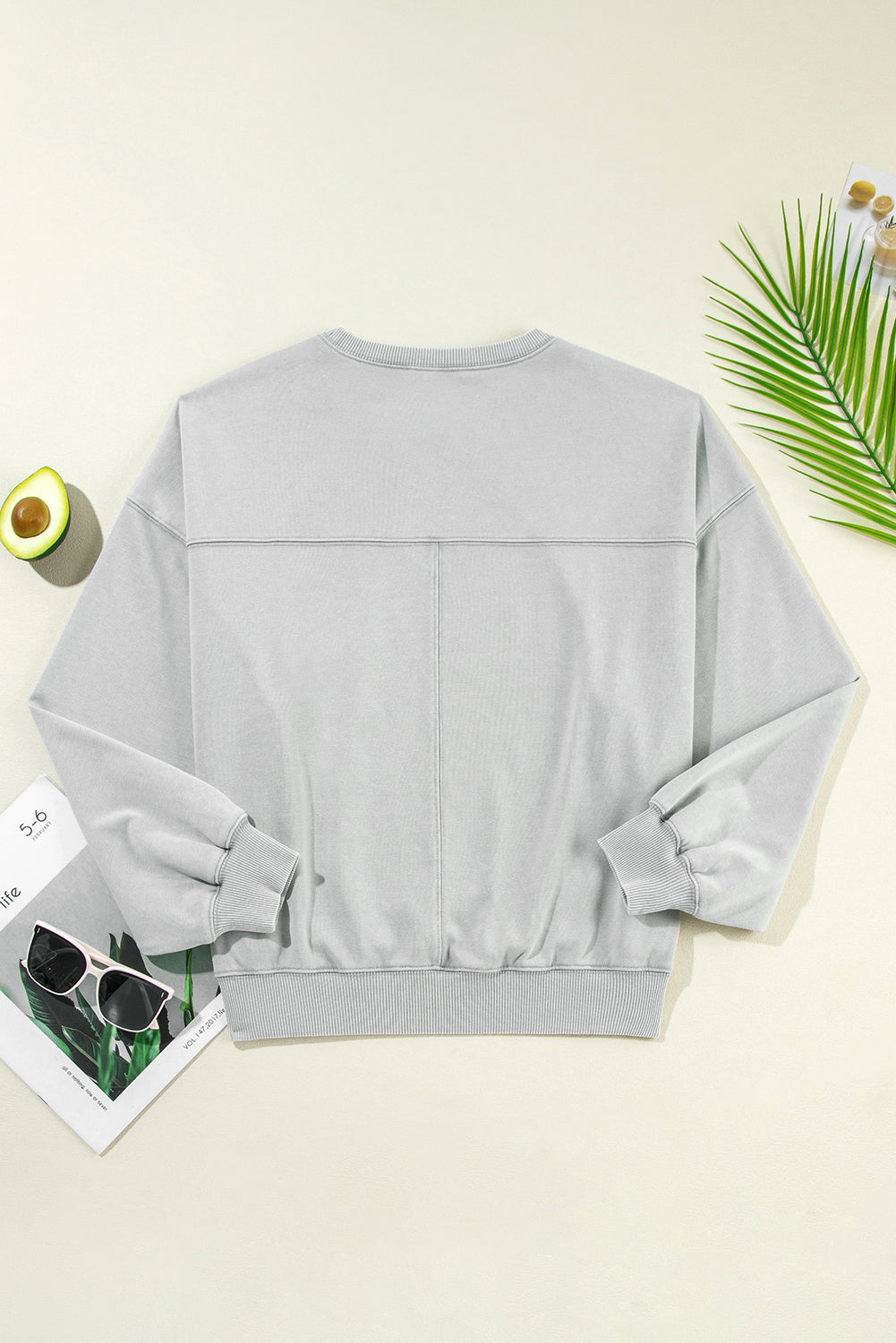 Reserve Seam Batwing Sleeve Sweatshirt