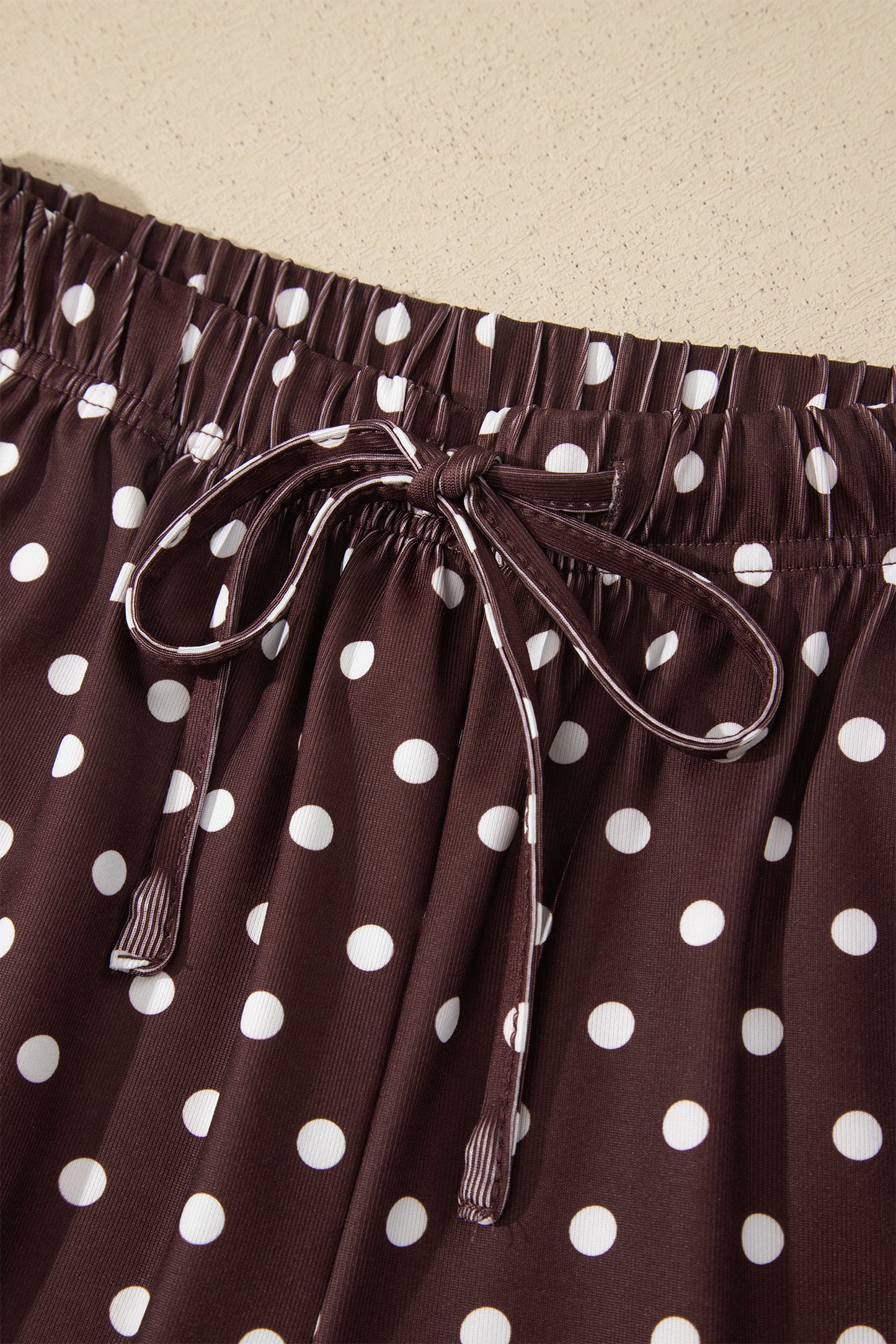 Polka Dot Halter Tank & Elastic Shorts Set