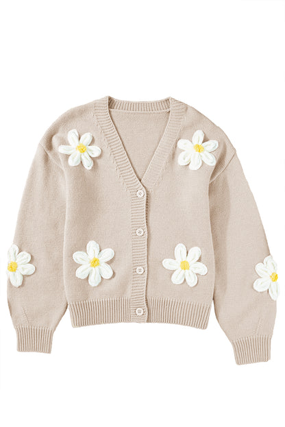 Floral Buttoned Front Cardigan