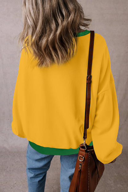 Colorblock Oversized Sweatshirt