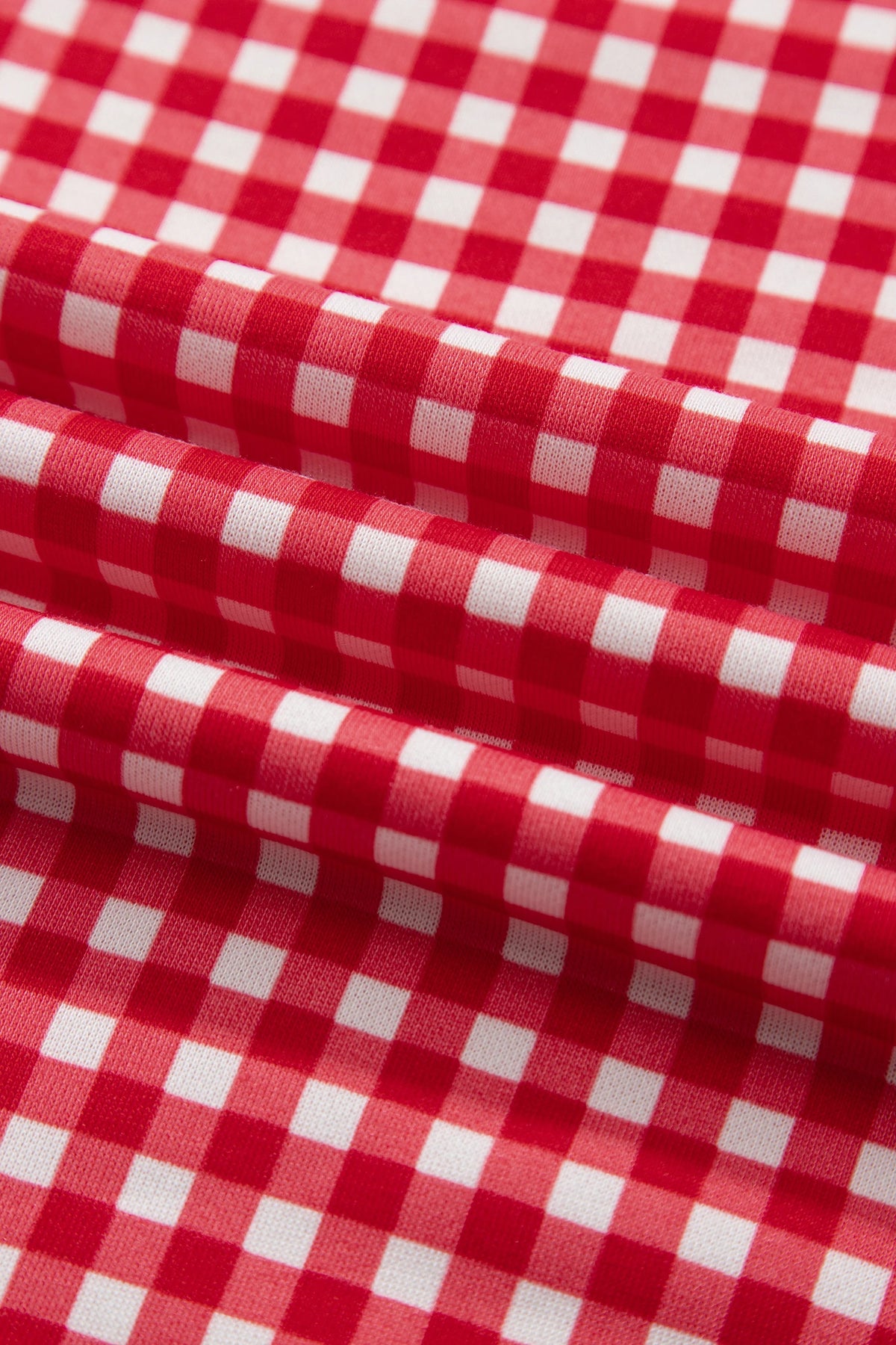 Gingham Patchwork Long Sleeve Top & Pant Set