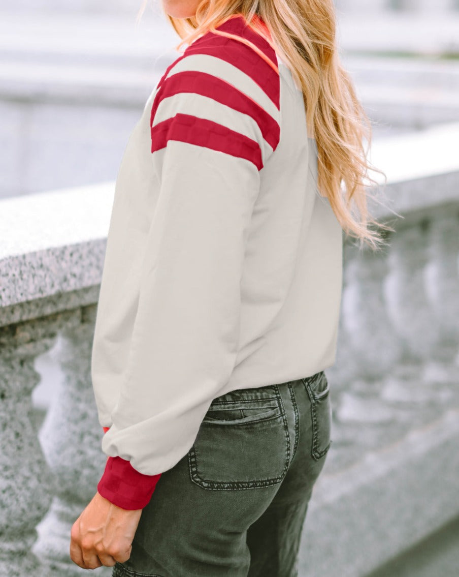 Colorblock Raglan Long Sleeve Top