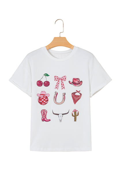Western Coquette Cowgirl Short Sleeve Tee