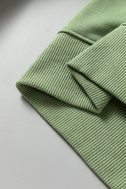 Colorblock Crewneck Henley Sweatshirt