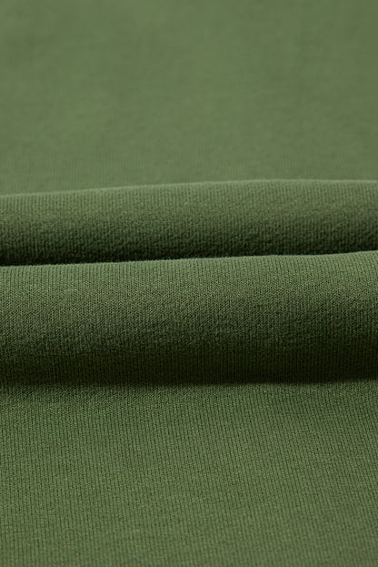 Solid Half Zip Pullover Top and Joggers Set