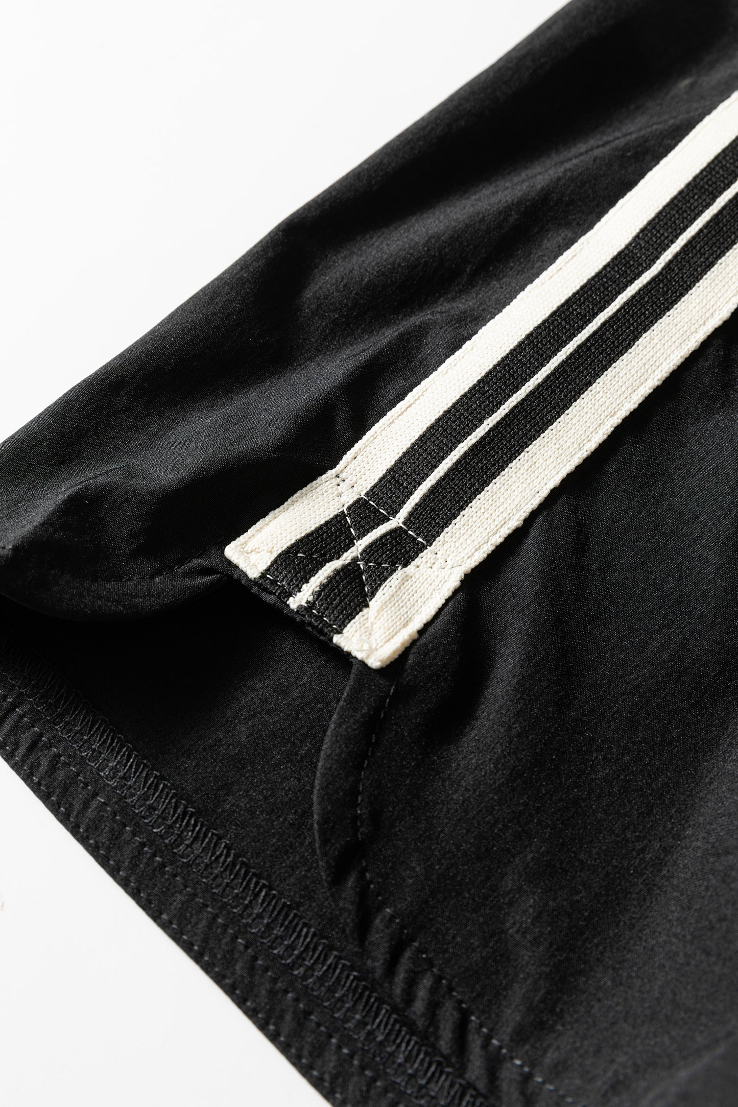 Varsity Stripe Elastic Waist Athleisure Shorts