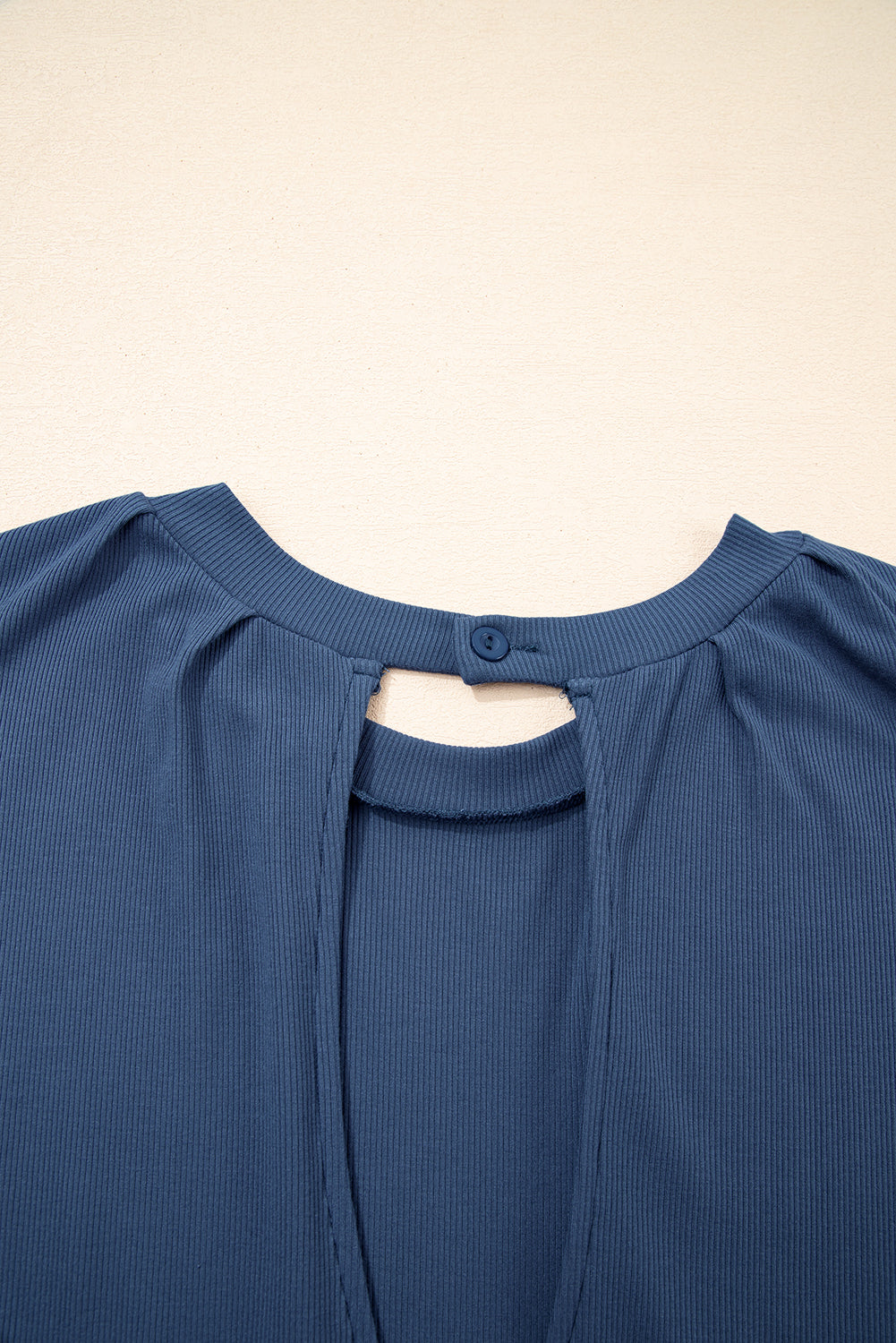 Solid Open Back Cap Sleeve Knit Romper