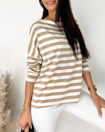 Stripe Long Sleeve Top