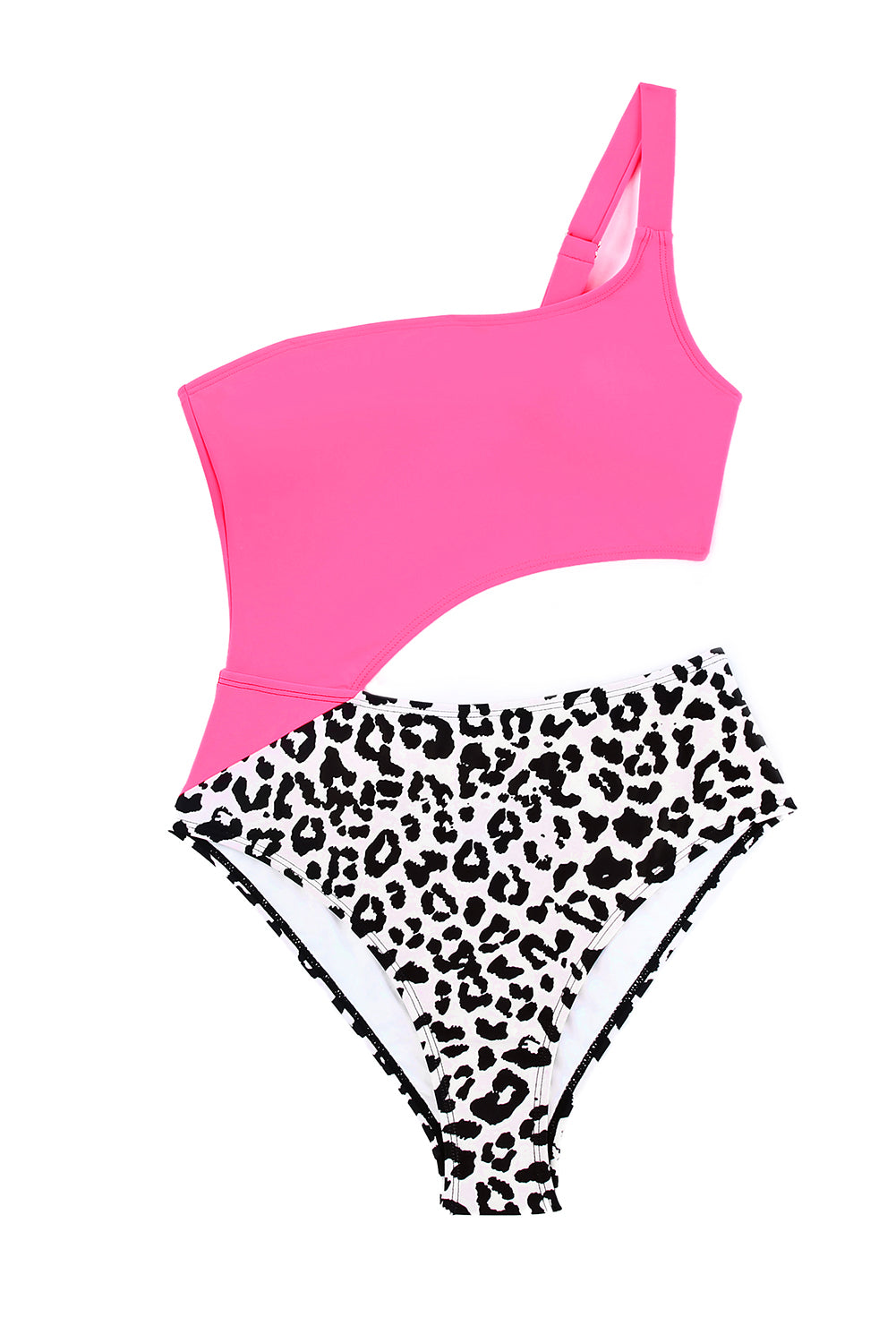 Leopard Asymmetric One Piece Swimsuit