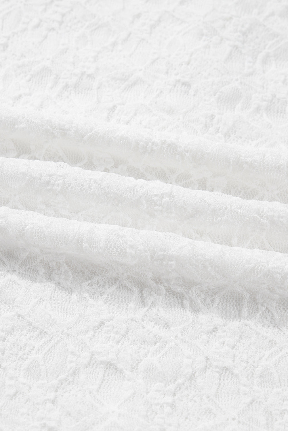 Lace Sheer Long Sleeve Henley Top