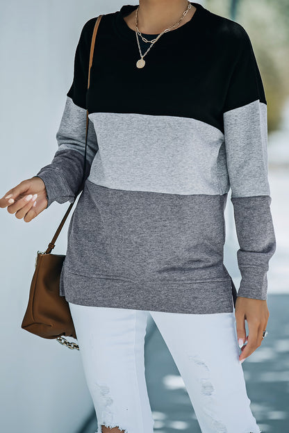 Colorblock Drop Shoulder Sweatshirt