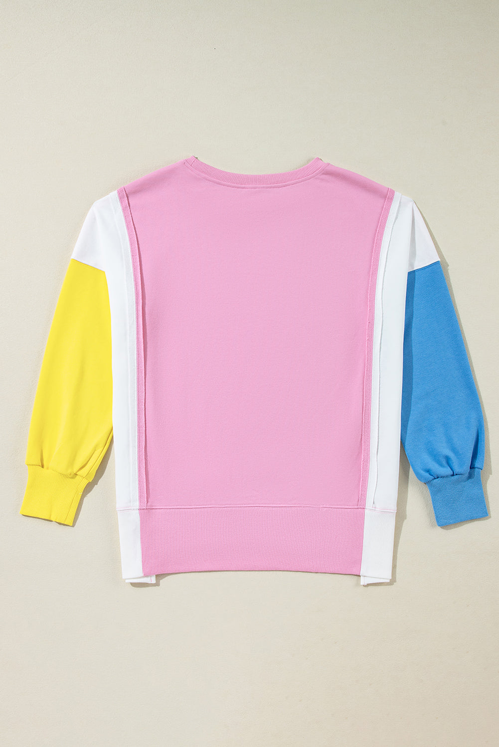 Colorblock Reverse Seam Crewneck Sweatshirt