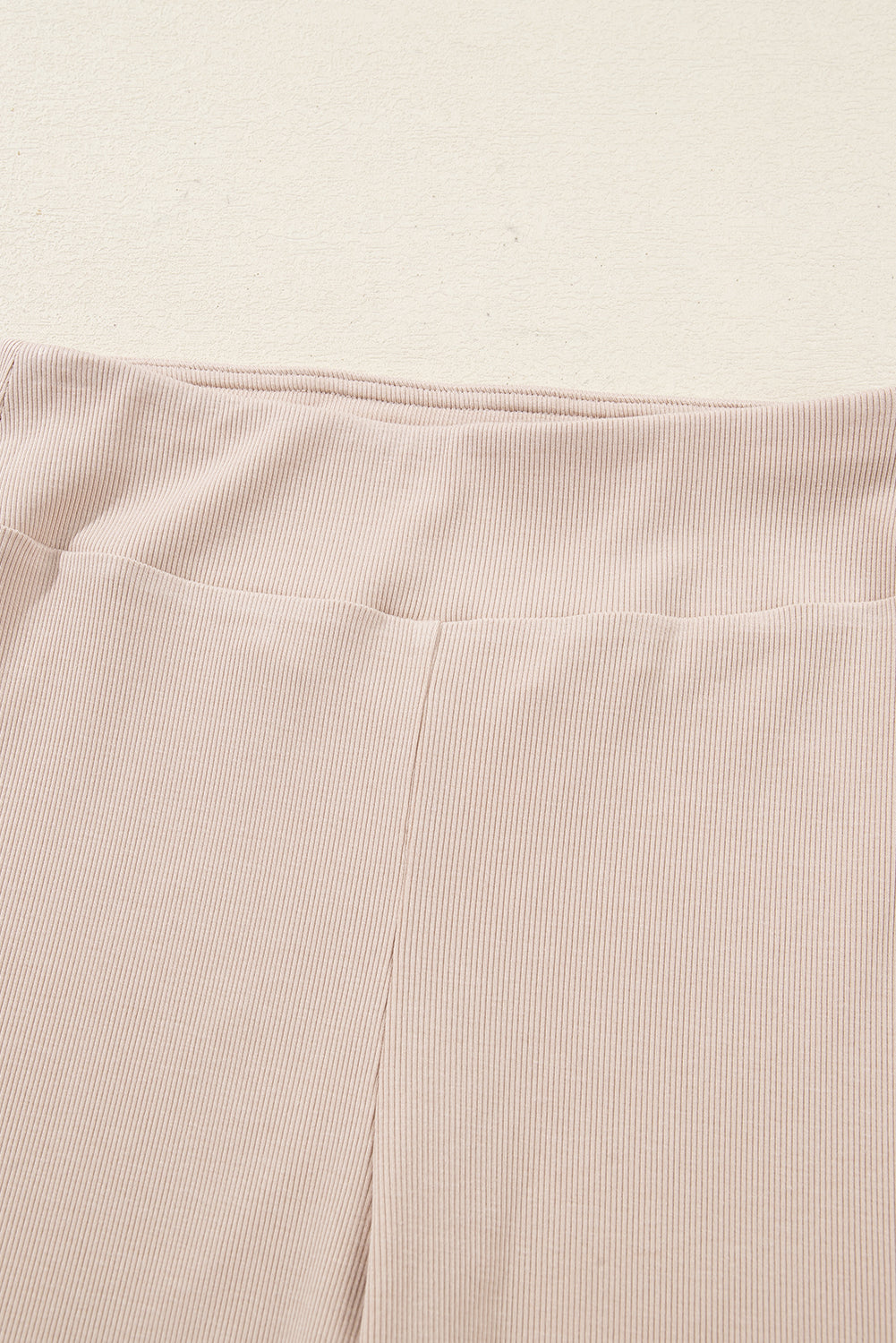 Solid Oversize Sweatshirt and Ribbed Leggings Set