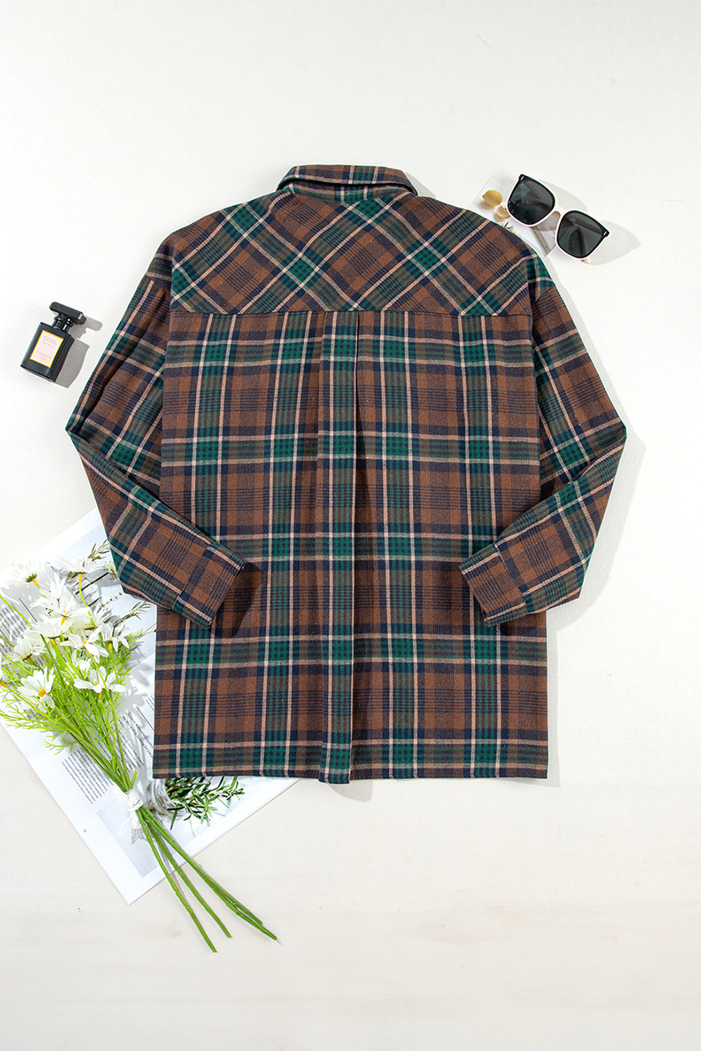 Plaid Chest Pockets Jacket