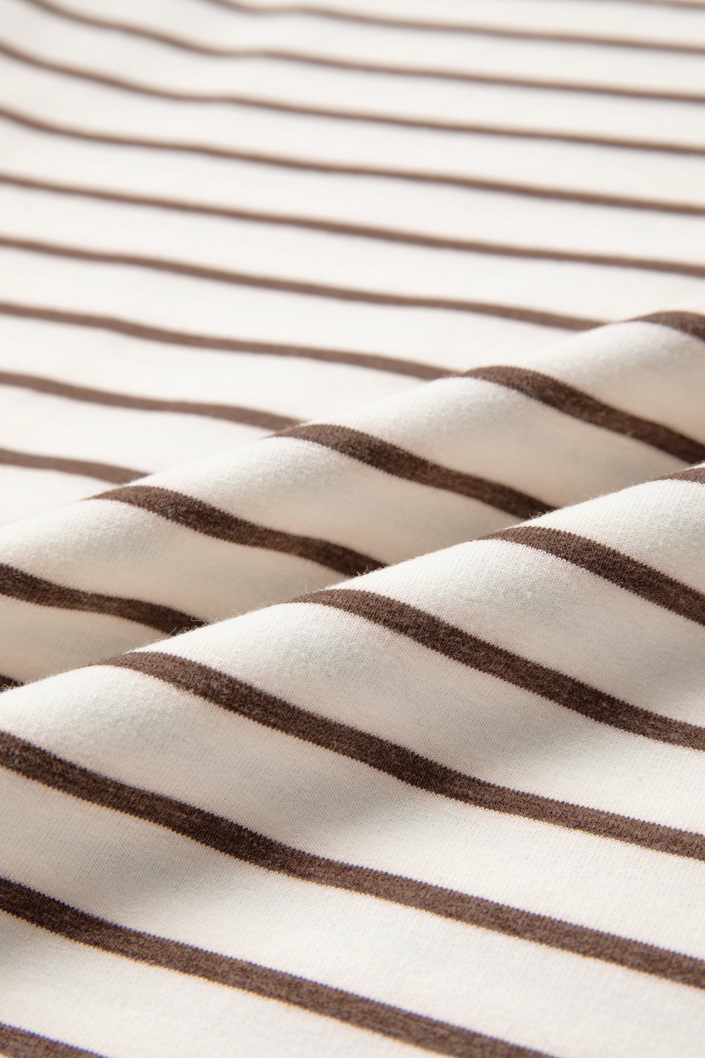 Stripe Ribbed Trim Round Neck Tank Top